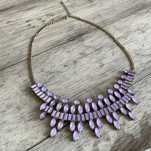 Francesca’s Collections Purple statement necklace